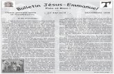 Bulletin Jésus-Emmanuel - Décembre 2009