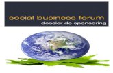 Social Business Forum — dossier de sponsoring