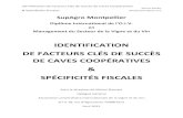 Identification de Facteurs Clés de Succès de Caves Coopératives & Spécificités Fiscales