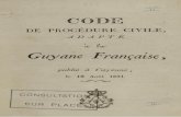 Code de procédure civile adapté à la Guyane française