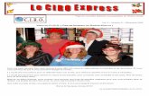 Le CIRO Express, décembre 2009