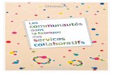 Les communautés dans la fabrique des services collaboratifs. Chronos, 2014