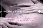 Le Festival Musical de Namur 2013