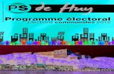 PS de Huy - Programme électoral 2012 (Synthèse)