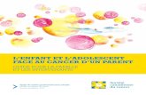 Guide "L'enfant et l'adolescent face au cancer d'un parent"