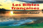Les Bibles françaises - Comment choisir