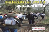 Calendrier 2013 FFRandonnée Allier
