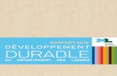 Rapport de développement durable 2012 - Département des Landes