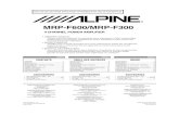 Alpine MRP-F300/MRP-F600 UK Manual