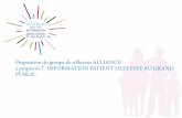 Propositions Alliance sur l'information patient