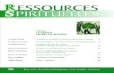 Ressources Spirituelles N° 12 Automne 2005