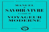 Manuel de savoir-vivre à l'usage du Voyageur Moderne [2013]