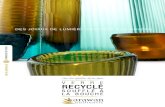 Vases et photophores en verre recyclé