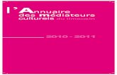 L’Annuaire des médiateurs culturels 2010/2011