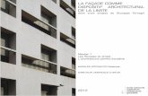 LA FAÇADE COMME DISPOSITIF ARCHITECTURAL DE LA LIMITE dans trois projets de Giuseppe Terragni