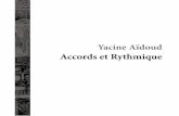 Yacine Aidoud - Accord et rythmique