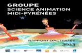 Groupe Science Animation Midi-Pyrénées : rapport d'activités 2013