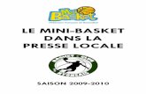 revue de presse mini basket 2009 2010