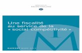 Une fiscalité au service de la « social compétitivité »