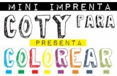 mini imprenta n7 presenta coty para colorear