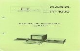 Casio FP-1000-1100 Manuel de Référence FR (2 de 4)