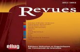 Catalogue des revues des Ellug 2011-2012