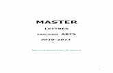 Master Arts du spectacle UCBN 2010-11