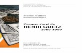 L'Oeuvre gravé de Henri Goetz (version juin 2013)