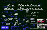 La Rentrée des Sciences 2012-2013