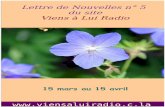 Lettre de Nouvelles n°5 - VAL Radio