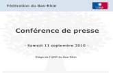 Conférence de presse UMP 67