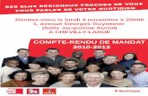 Compte-rendu de mandat régional à Chevilly-Larue