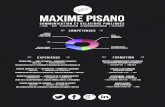 CV Maxime Pisano - Communication et relations publiques