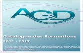 AG et D - Catalogue des Formations 2011-12