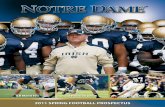 2011 Notre Dame Football Spring Prospectus