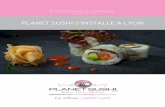 Dossier de presse Planet Sushi