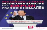 Pour une europe de l'emploi avec François Hollande