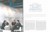 A table avec trois "jeunes" urbanistes du Grand Paris