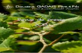 Domaine GADAIS P & F : Revue de presse 2013