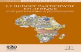 Le Budget Participatif en Afrique – Manuel de formation pour les pays francophone