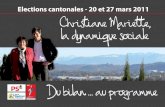 Programme de campagne de Christiane Mariette