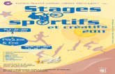 Brochure Stages sportifs & créatifs Pâques-Eté 2011