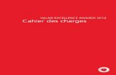 Cahiers des charges awards
