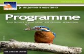 Programme Janvier Mars 2013