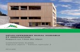 III Rapport sur l’état des Alpes: Développement rural durable et innovation - Résumé