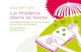 Théâtre dans le texte 2012
