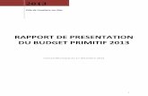 Cavalaire - Budget 2013