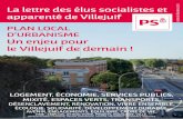 Lettre des élus socialistes de Villejuif