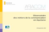 Observatoire des métiers de la communication en Aquitaine