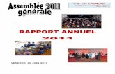 Rapport annuel 2011- Centre social La Carnière